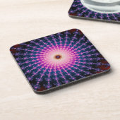Bloodshot Fraktal Swirl Getränkeuntersetzer (Linke Seite)