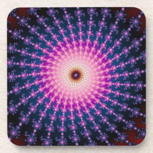 Bloodshot Fraktal Swirl Getränkeuntersetzer