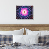 Bloodshot Fraktal Swirl Leinwanddruck (Insitu (Schlafzimmer))