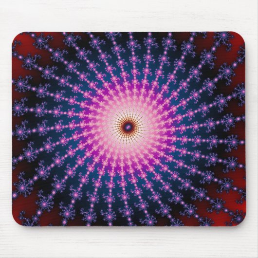 Bloodshot Fraktal Swirl Mousepad (Vorne)