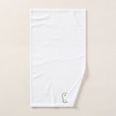 Bloodshot Lila Monster Eyeball Boo Halloween Badhandtuch Set (Handtuch)