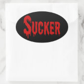 BLOODSUCKER OVALER AUFKLEBER (Tasche)