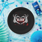 Bloody Breakdown, Skeleton Heart Handemo, Metalc Pappteller (Party)