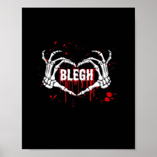 Bloody Breakdown, Skeleton Heart Handemo, Metalc Poster