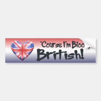 Bloody Briten Autoaufkleber