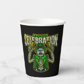 Bloody Celebration Skeleton Leprechaun Paper Cups Pappbecher (Rückseite)