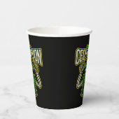 Bloody Celebration Skeleton Leprechaun Paper Cups Pappbecher (Links)