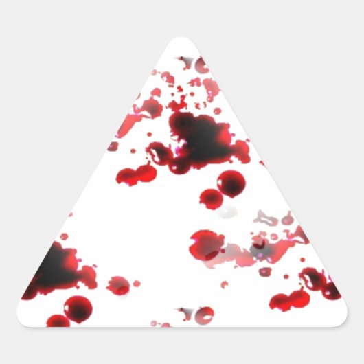 Bloody Dreieckiger Aufkleber (Vorderseite)