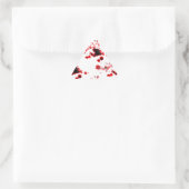 Bloody Dreieckiger Aufkleber (Tasche)