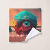 Bloody Eyes Badhandtuch Set (Waschlappen)