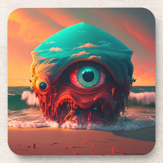 Bloody Eyes Getränkeuntersetzer (Vorderseite)