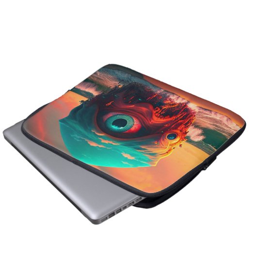 Bloody Eyes Laptopschutzhülle (Vorne Knopf)