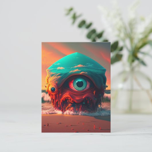 Bloody Eyes Postkarte (Stehend Vorderseite)