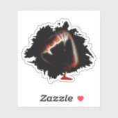 Bloody Fangs Halloween Aufkleber (Blatt)