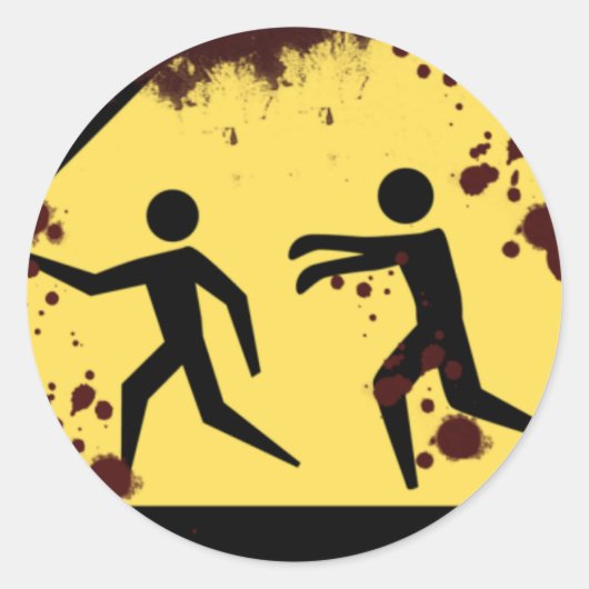 Bloody Fast Moving Zombies Stickers (Vorderseite)