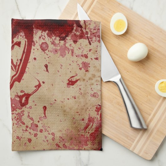 Bloody Geschirrtuch (Viertel Falte)