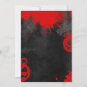 Bloody Good Time Creepy Halloween-Party Einladung (Rückseite)