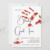 Bloody Good Time Halloween Einladung, blutige Hand Einladung (Vorderseite)