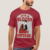 Bloody Good Vintag Fun Halloween Vampire T-Shirt (Vorderseite)