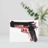 Bloody Gun Postkarte (Stehend Vorderseite)