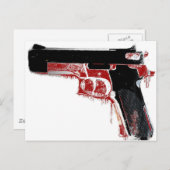 Bloody Gun Postkarte (Vorne/Hinten)