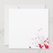 Bloody Gute Zeit Beängstigende Party Halloween Ein Einladung (Rückseite)