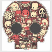 Bloody halloween aufkleber (Blatt)