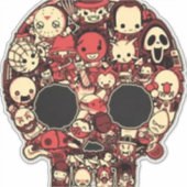 Bloody halloween aufkleber (Vorderseite)