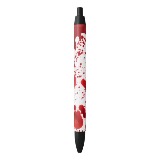Bloody Halloween Black Ink Pen Kugelschreiber (Vorderseite Vertikal)