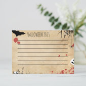 Bloody Halloween Blanche oder digital schreiben (Stehend Vorderseite)