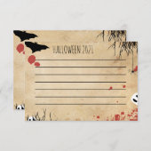 Bloody Halloween Blanche oder digital schreiben (Vorne/Hinten)