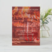 Bloody Halloween Cocktail Party Einladung (Stehend Vorderseite)