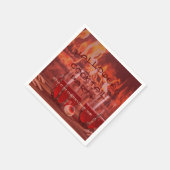 Bloody Halloween Cocktail Party Serviette (Ecke)