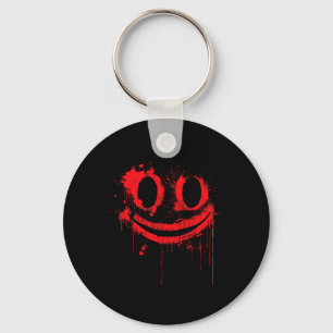 Bloody Halloween Costume I Blood Spritzer Lächeln Schlüsselanhänger