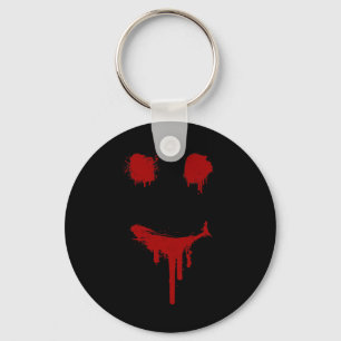 Bloody Halloween Costume I Blood Spritzer Lächeln Schlüsselanhänger