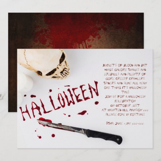 Bloody-Halloween-Party (Vorne/Hinten)