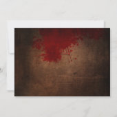 Bloody-Halloween-Party Einladung (Rückseite)