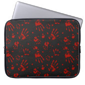 Bloody-Hand-Druck Laptopschutzhülle (Vorderseite)