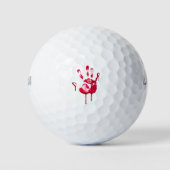 Bloody Hand Halloween Golfball (Vorderseite)