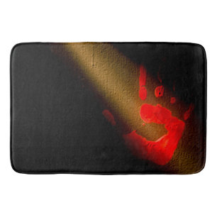 Bloody Hand Print Badematte