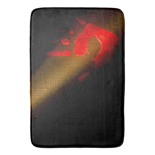 Bloody Hand Print Badematte (Vorderseite Vertikal)