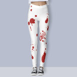 Bloody Hand Print Blood Spritzer Halloween-Kostüm Leggings<br><div class="desc">Diese Leggings sind perfekt zu Halloween. Karo diese Kollektion für weitere Halloween Themenaccessoires aus.</div>