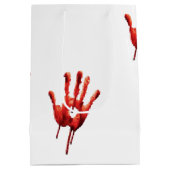 Bloody Hand Print Mittlere Geschenktüte (Rückseite)