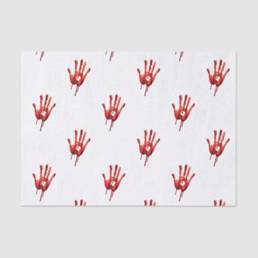 Bloody Hand Print Seidenpapier (Vorderseite)