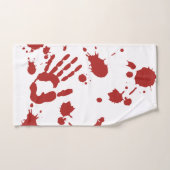 Bloody Hand Print Spatter Halloween Handtuch (Handtuch)