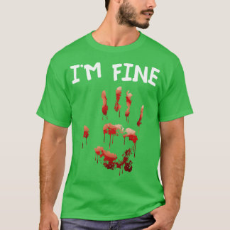 Bloody Hand Sarcastic Geschenk Im Fine T-Shirt