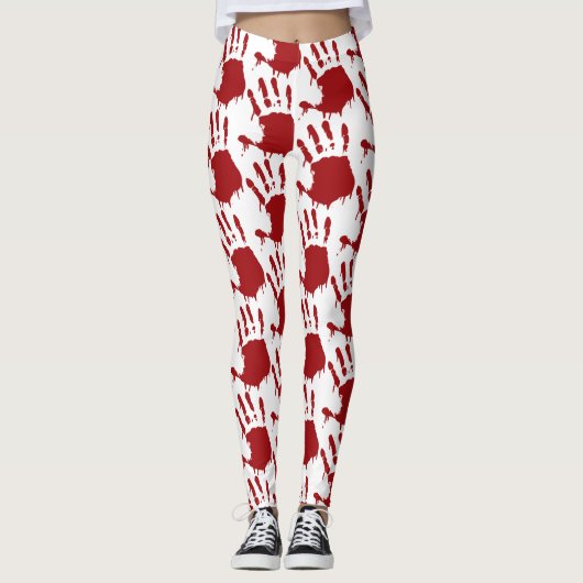 Bloody-Handdruck-Leggings Leggings (Vorderseite)