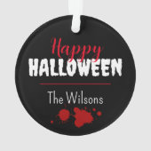 Bloody Handprint Blood Spritzer Ornament (Rückseite)