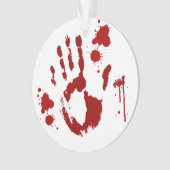 Bloody Handprint Blood Spritzer Ornament (Vorderseite)