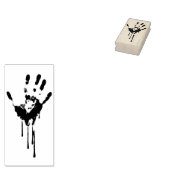 Bloody Handprint Gummistempel (Stempel)